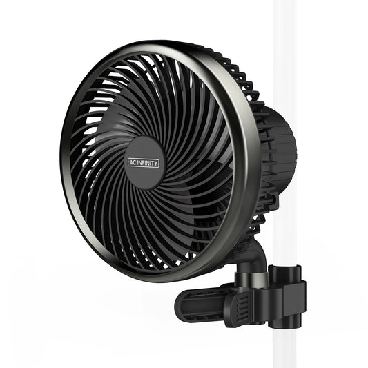 Cloudray S6 Grow Tent Circulator Clip Fan 6” Auto Oscillation